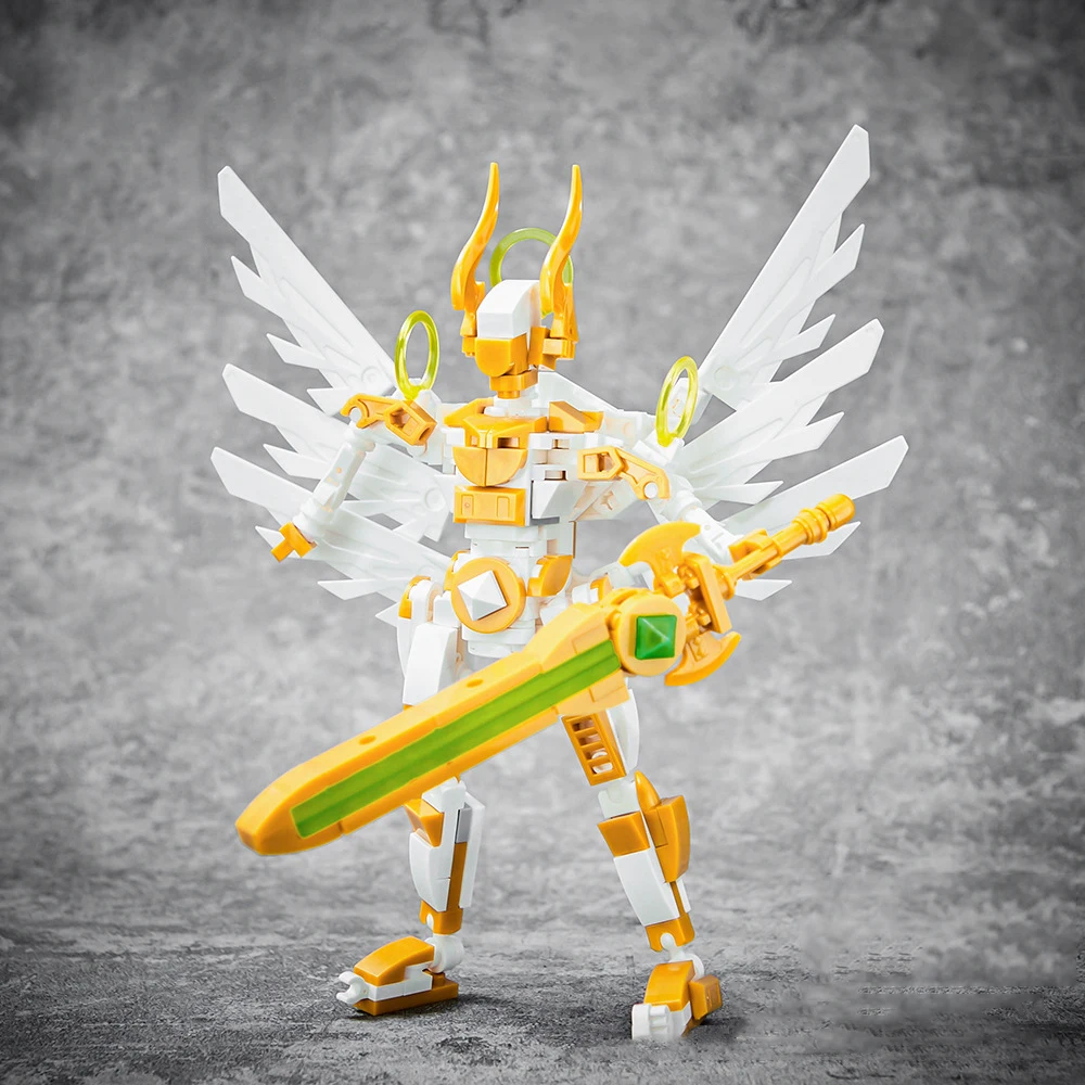 

1,200+PCS Cosmic Knight Dual-Pose Bricks, Collectible Figure for Home Decor
