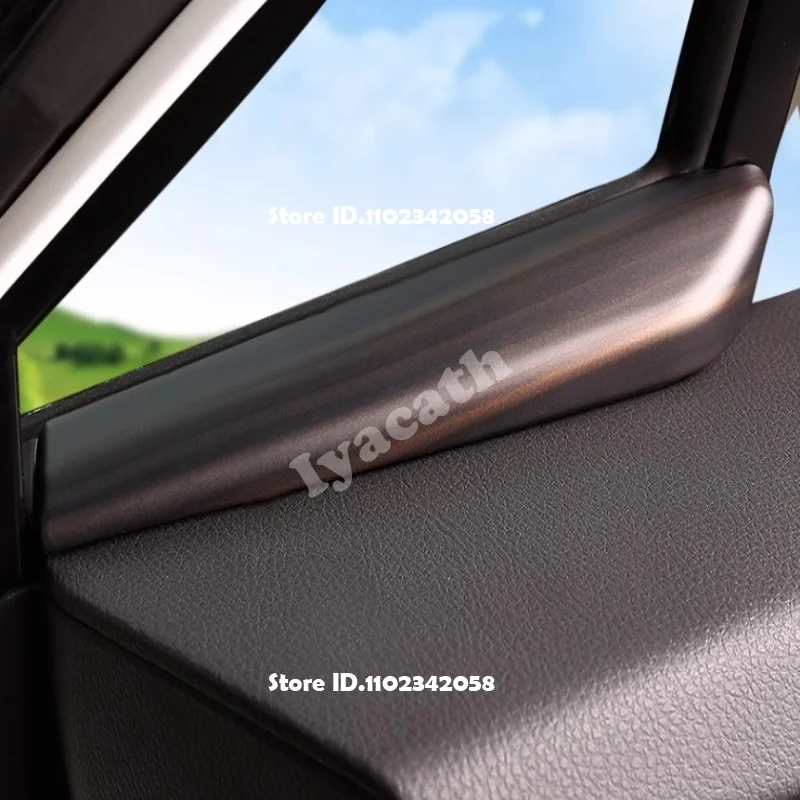 For Toyota C-HR CHR 2016 - 2022 Wood Grain Inner Window A Pillar Decor Panel Ceiling Roof Reading Lights Lamp Cover Accessories