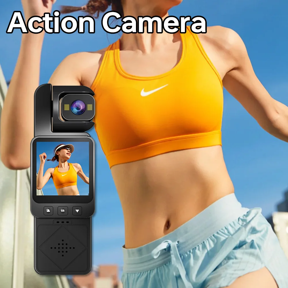 

Action Camera for Vlogging, Cycling, and Motorcycle Riding Waterproof Sports Camera WiFi / Bluetooth 1080P Wide Angle