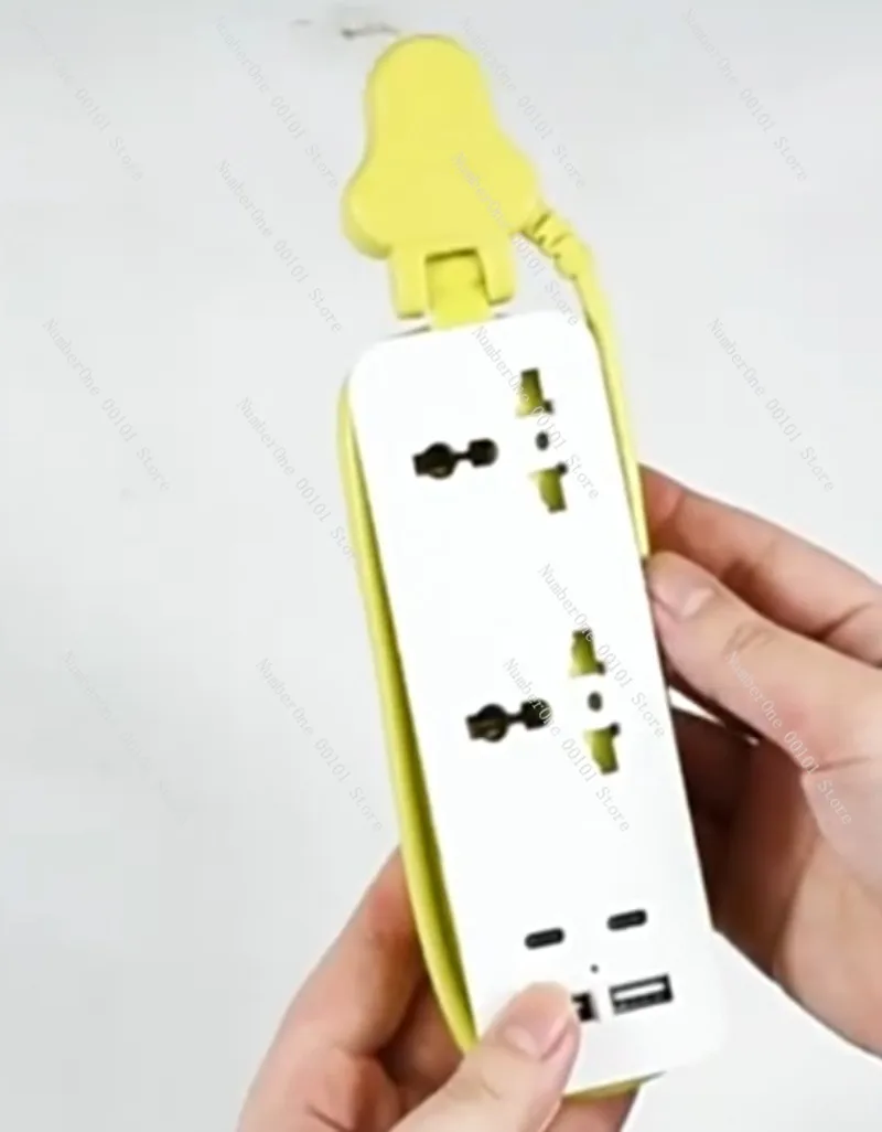 Mini Travel Power Strip with USB, British Standard Socket Universal Converter for Worldwide Charging