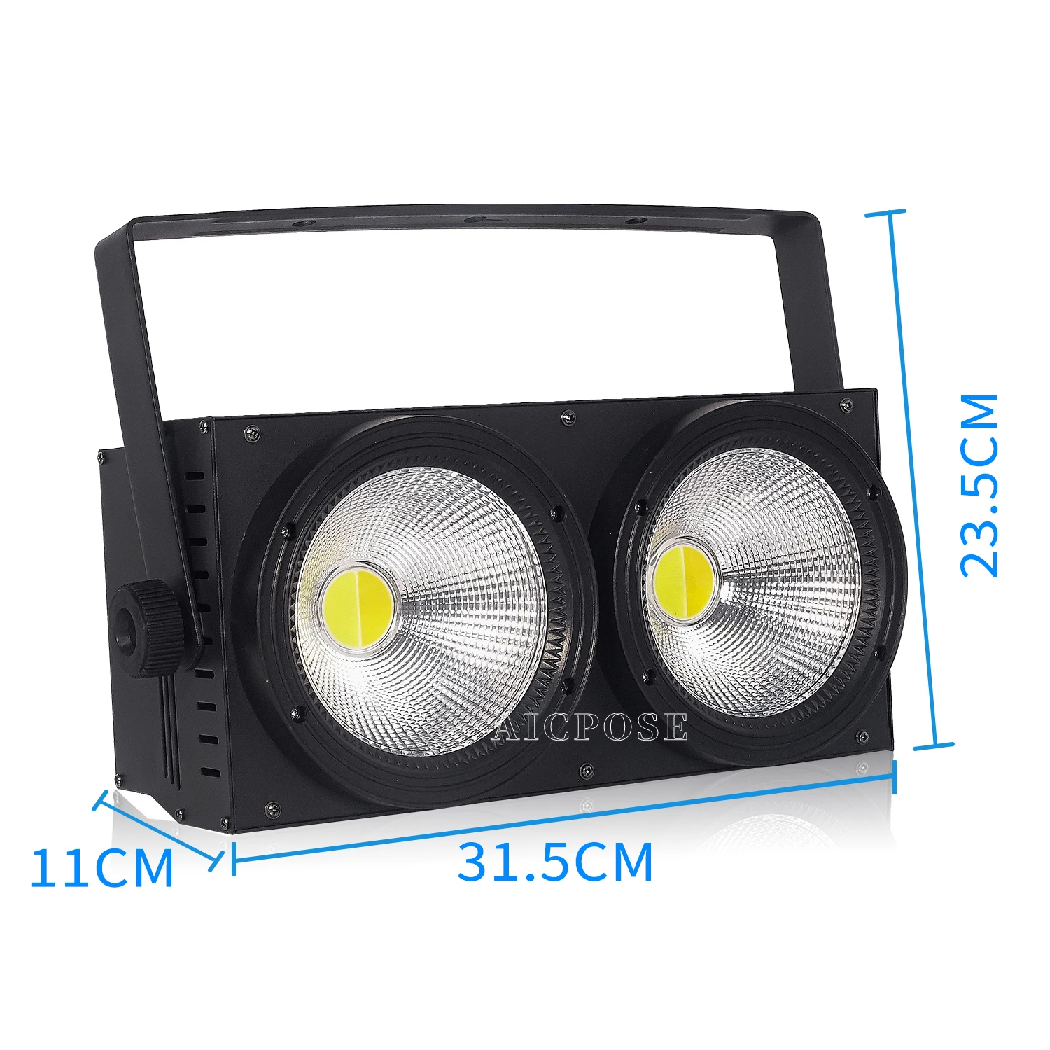 Imagem -06 - Cob Led Stage Lighting com Olhos Dmx Frio Quente Branco tv Estúdio Igreja Estroboscópio 2x100w 200w