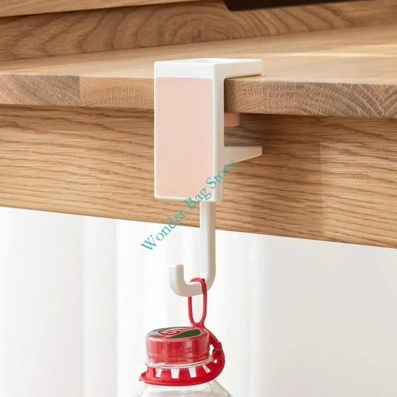 Desk Bag Hook, Adjustable Under Desk Hanger for Dorm Room Table Storage and Daily Organization