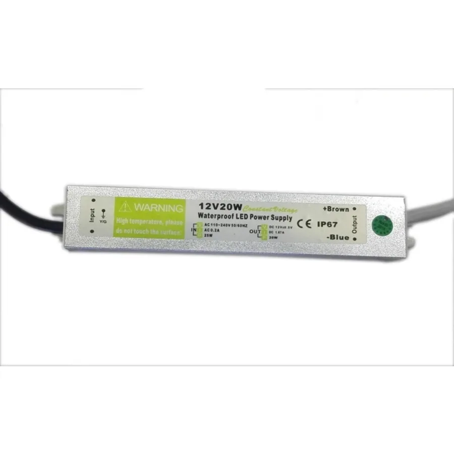 Imagem -03 - Motorista Conduzido Ip67 Impermeável Conduziu o Transformador 12v 10w 20w 30w da Fonte de Alimentação do Interruptor Conduziu a C.a. para a Tira Conduzida o