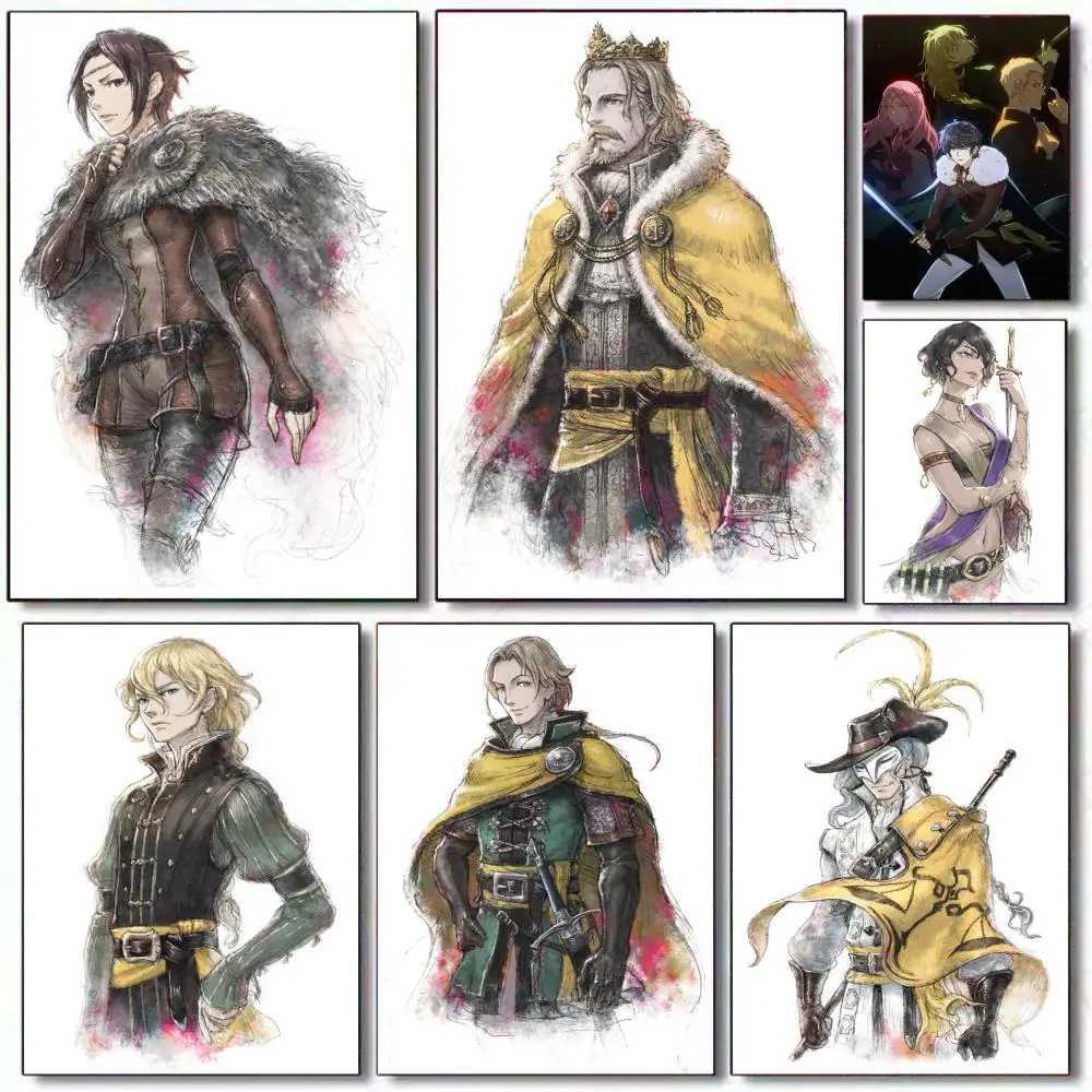 CRPG Classic strategy Game T-Triangle Strategy 2 Poster Poster painting with prints Home bedroom living room decoration gift