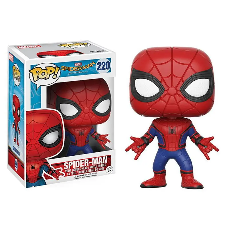 Funko POP Superhero Spider-Gwen Spider-Woman Silk Iron Spider Vinyl Action Figures Spider Man Peter Parker Collection Model Toys