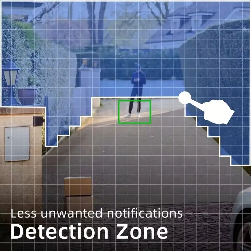 Imagem -06 - Uzoom-wireless Outdoor Câmera Segurança com Painel Solar Human Detect Surveillance Câmera ip Color Night Wi-fi 3mp