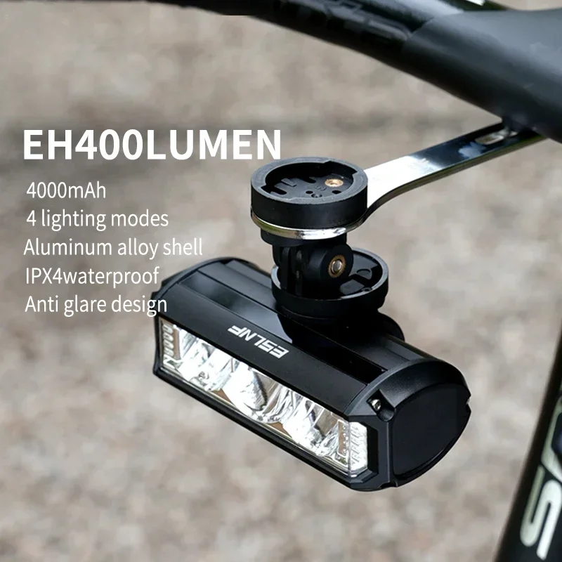 

ESLNF Aluminum Alloy Bike Light Waterproof Wide Floodlight with Type-C Charging, Ideal for MTB & Road Cycling, Bright Accessory
