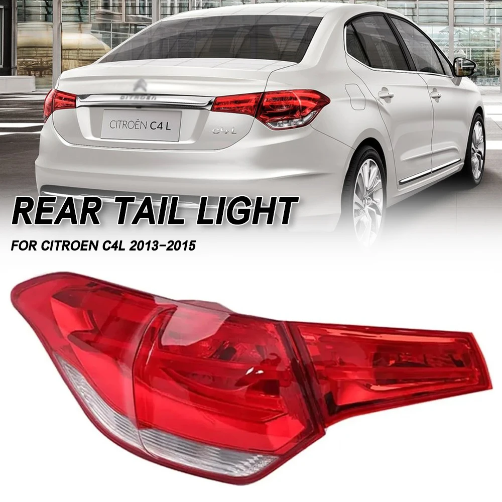 

Rear Bumper LED Tail Light Tail Lamp Rear Brake Stop Fog Light For Citroen C4L 2013 2014 2015