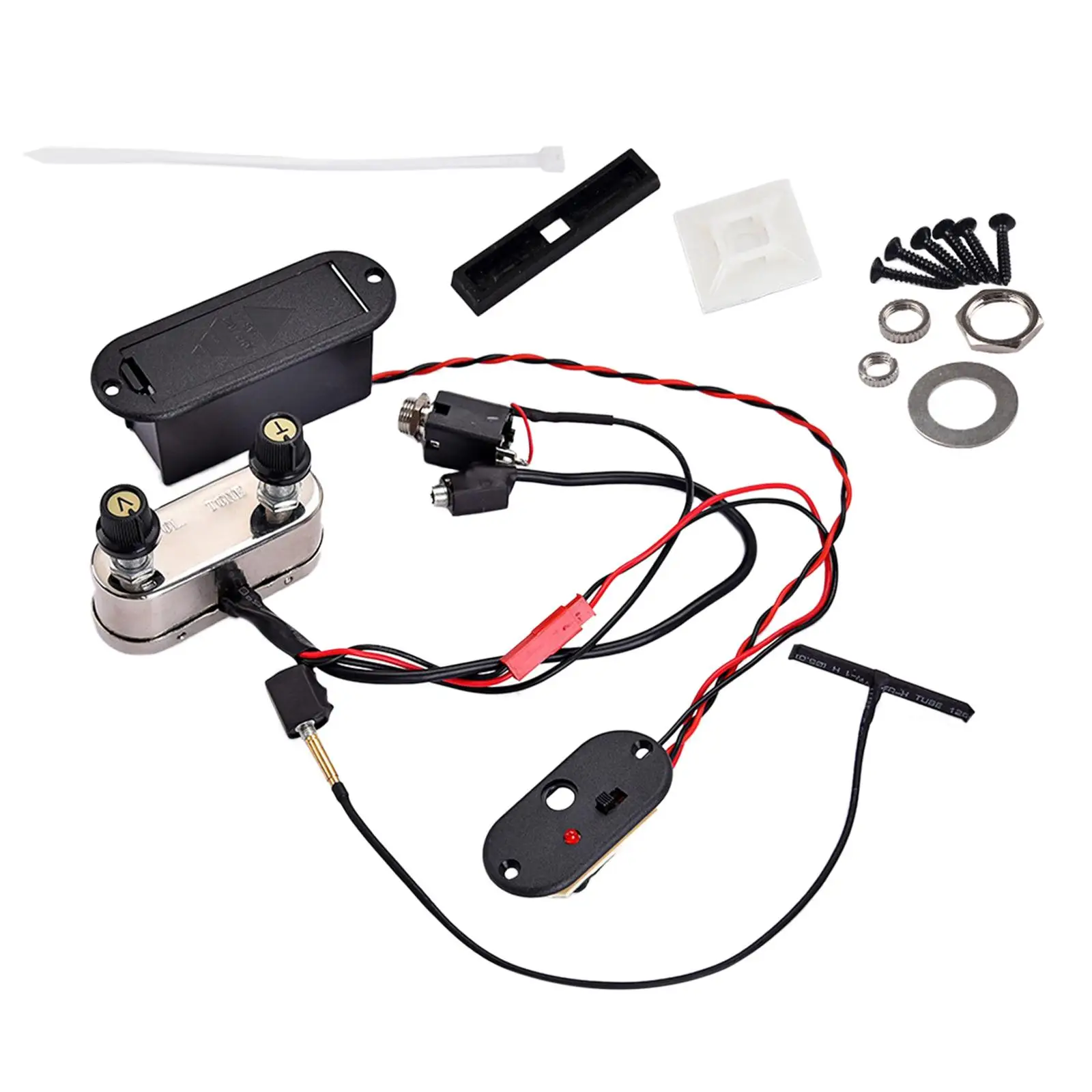Electric Violin Guitar Bridge DIY Violin EQ Preamp Acoustic to Electric Build Project Pickup Set