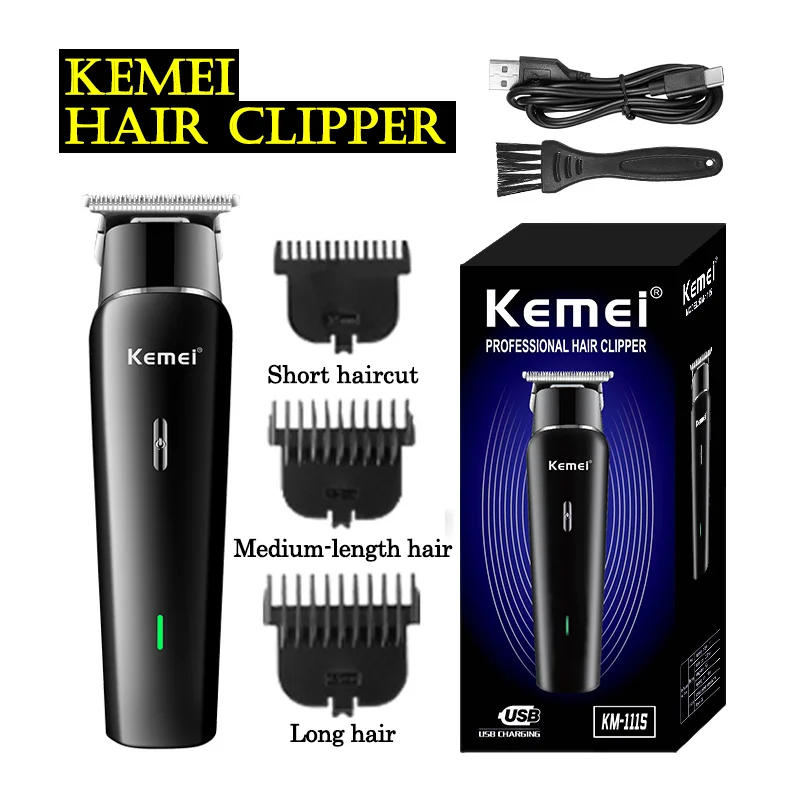 

maquina de cortar el pelo Kemei Hair Trimmer Professional Electric Clipper Rechargeable Hair Cutting Machine