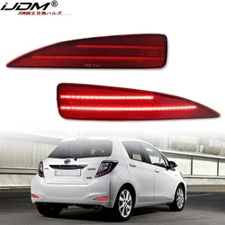 For Toyota Yaris Rear Bumper Reflector Accessories Red Tail/Brake Rear Fog Lamps and Dynamic Turn Signal Light 2012-2014