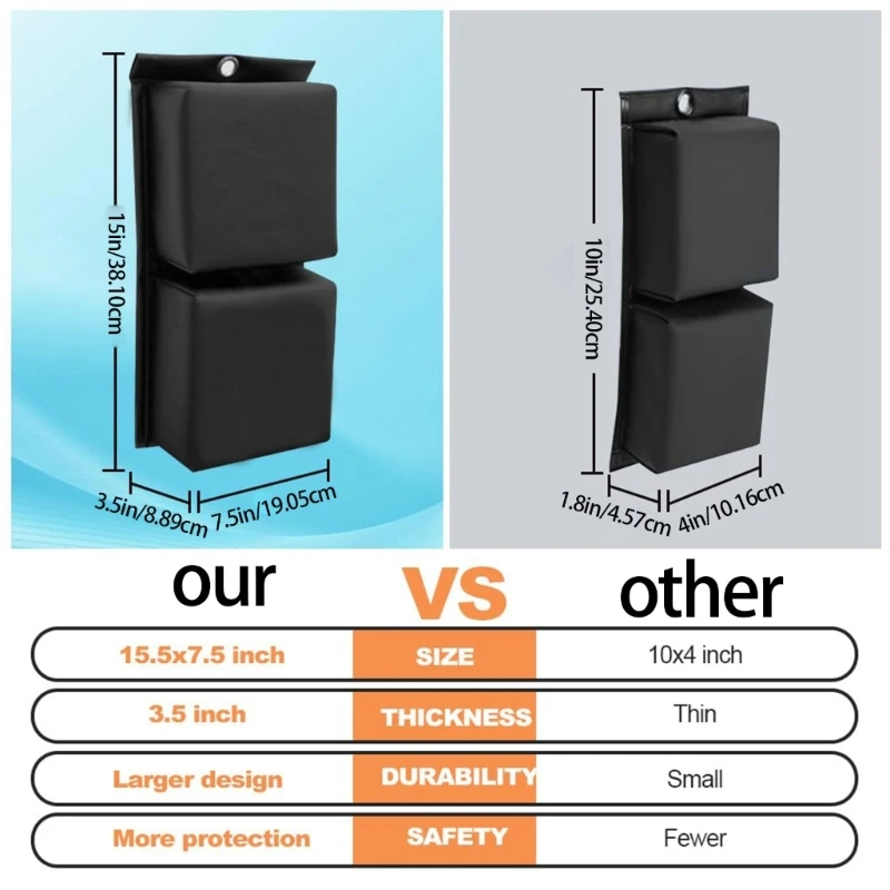 أطفال ساحة ساحة جت آمنة حارس الرصيف المعزز من البولي إيثيلين رغوة الوفير المضاد