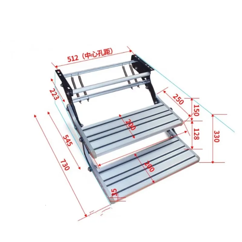 رائجة البيع دليل عالي الجودة من سبائك الألومنيوم قابل للطي بخطوة مزدوجة لملحقات محرك RV