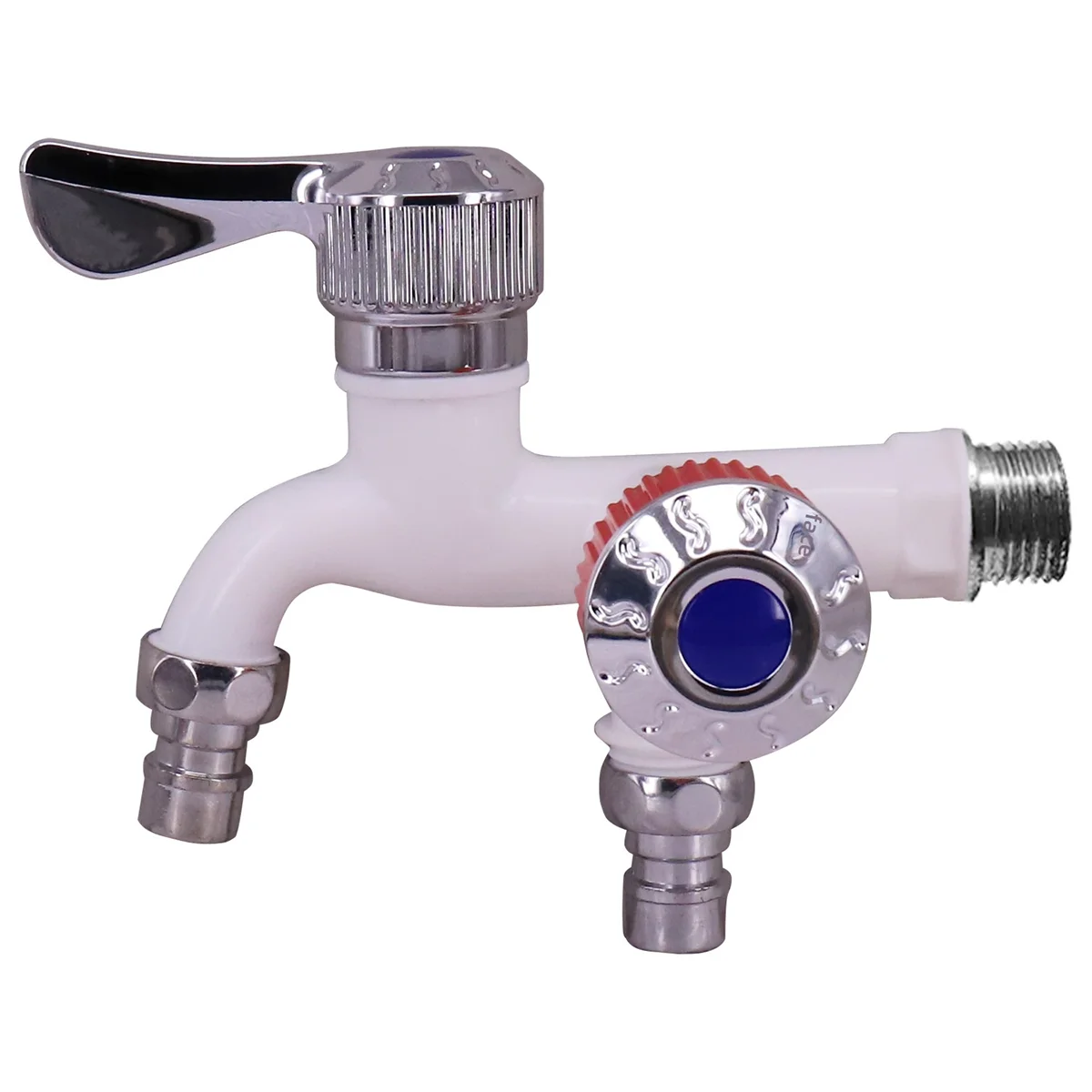 Multi-function faucet Splash-proof household plastic washing machine faucet kitchen dual-control dual-use splicer