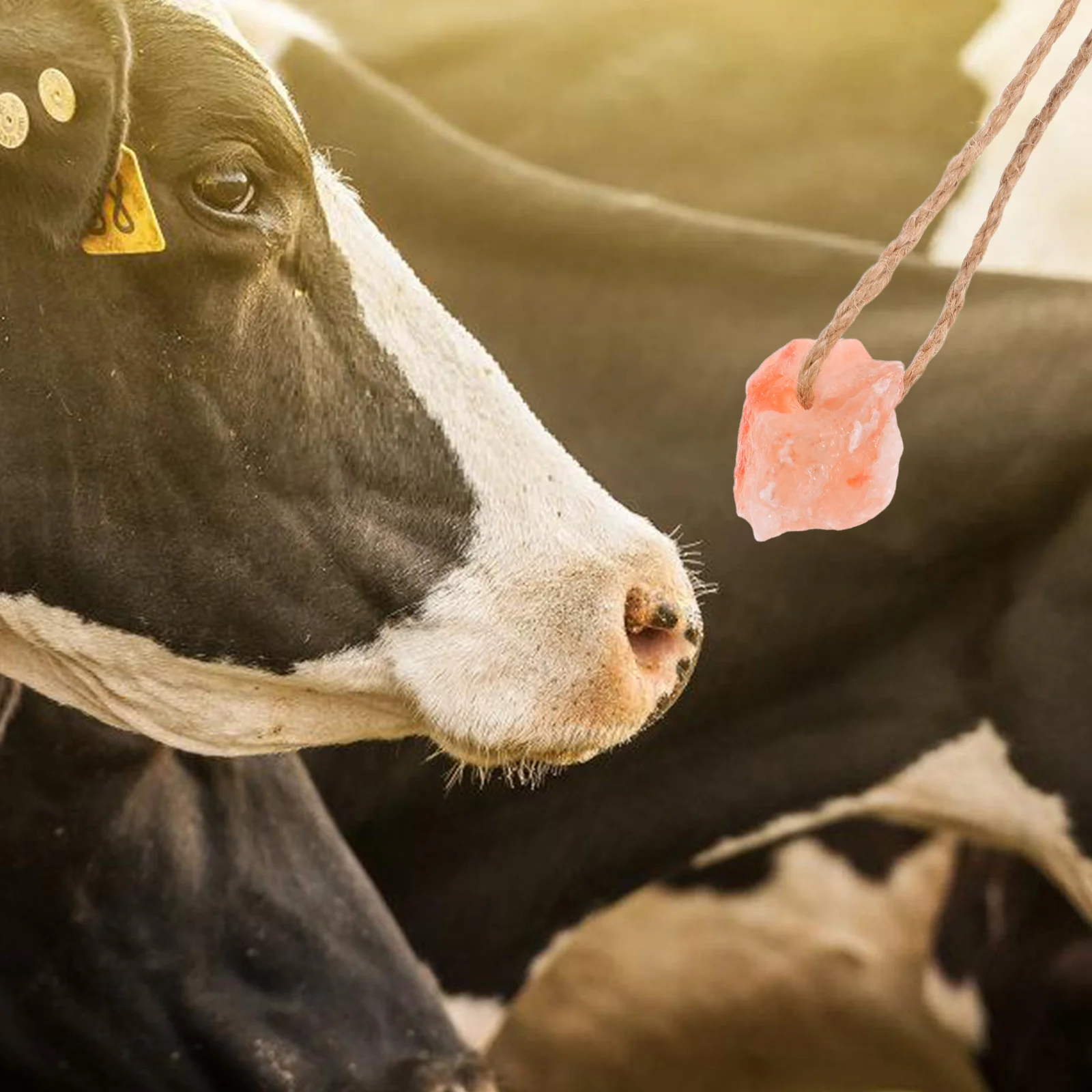 

4 Pcs Cattle Deer Rabbit Livestock Treats Salt Lick For Rabbits Toys Hanging Accessories