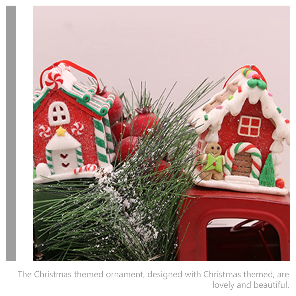 

Gingerbread Decoration Hanging Ornament Table Centerpiece Ornaments Decorations for Tree