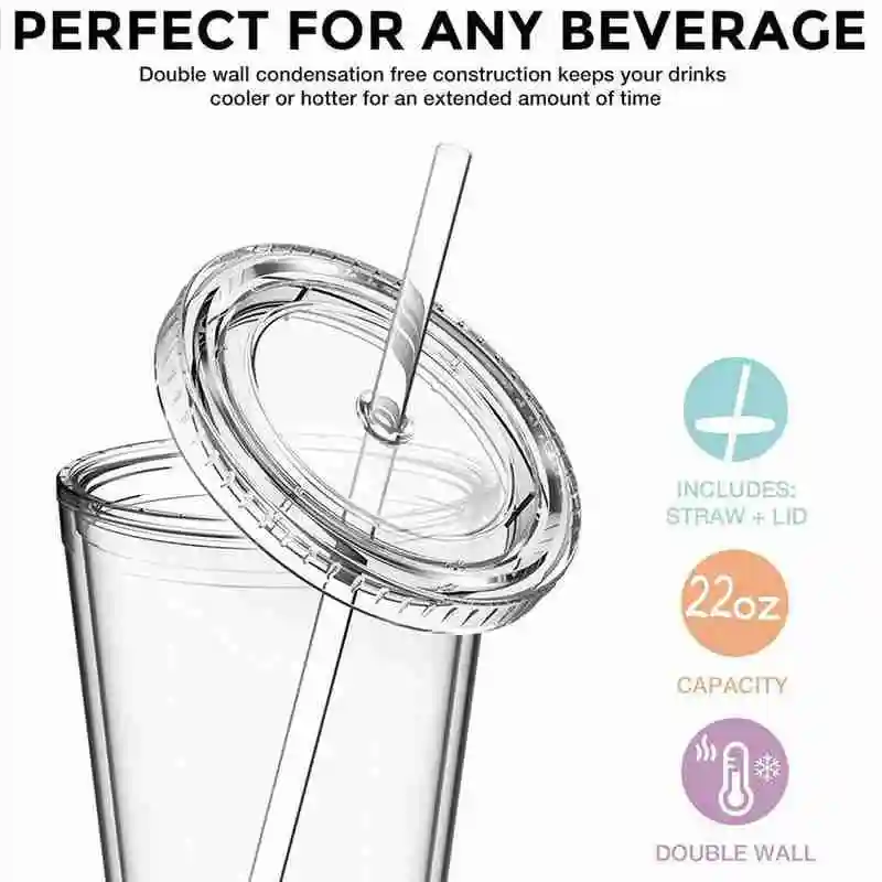Glass Cup Tumbler Mason Jar Shaped Water Bottle With Lids Straw Coffee Cups Plastic Transparent Drinking Cup Drink Tea Milk Mug - view 4