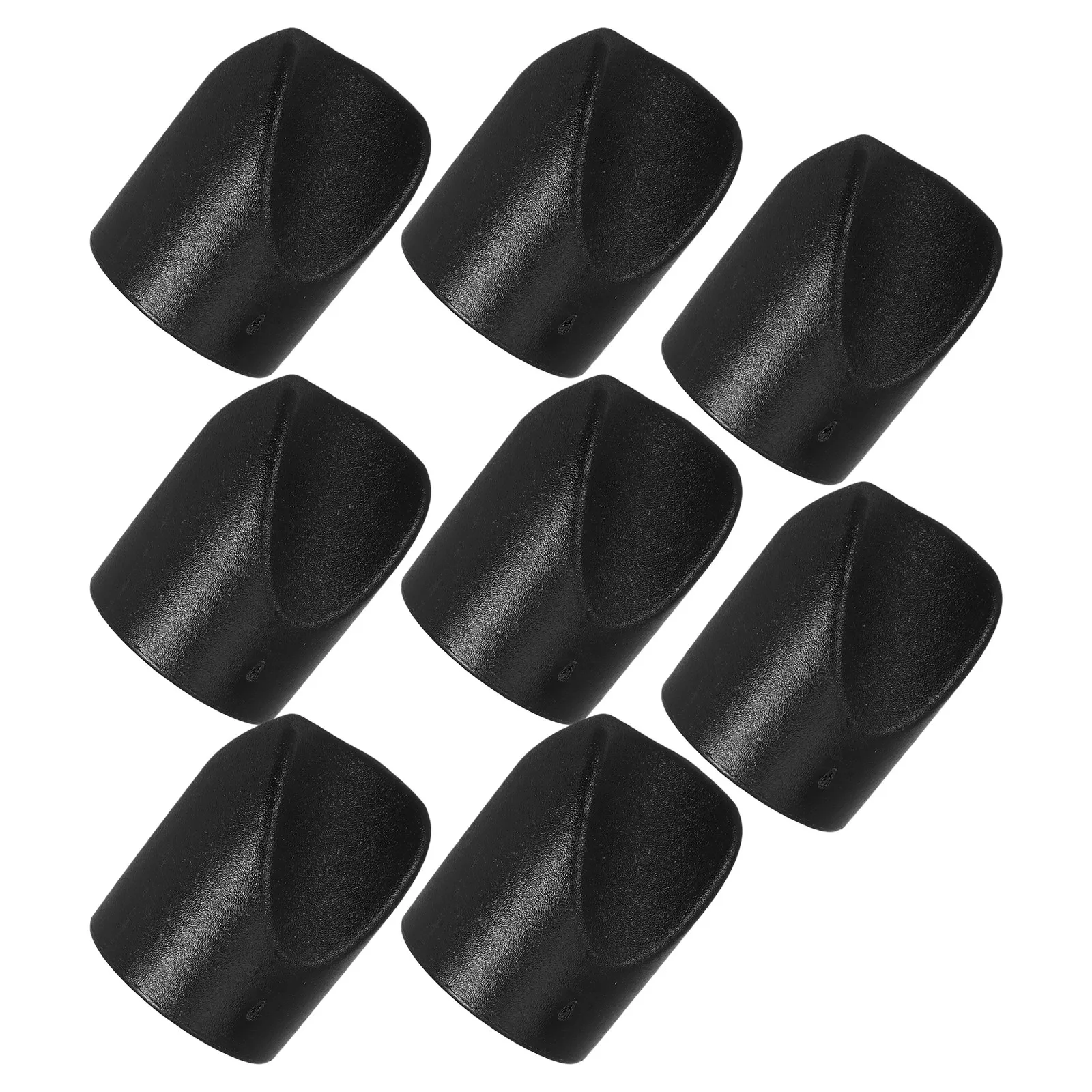 8Pcs Black Heavy-Duty Plastic Folding Chair Stability Caps Universal Fit Sturdy End Plugs for Metal Upholstered Patio Outdoor