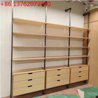 Rak Buku Ruang Tamu Rak Pajangan Seluruh Dinding Kantor Rak Retro Lemari Pajangan Rak