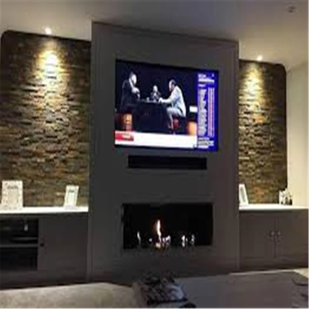 

tuya wifi bio kamin electric rectangular bio ethanol fireplace burner insert stainless steel