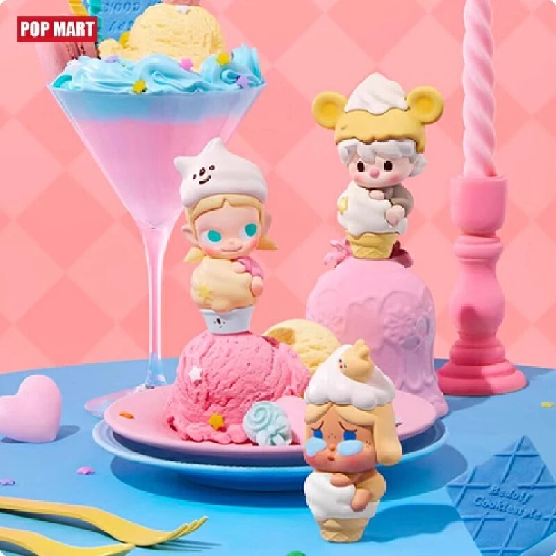 الأصلي حقيقية Popmart البوب الفول فقاعة Mates الآيس كريم مخروط كوب الشكل عرض لعبة هدية تحصيل العصرية صندوق أعمى فتاة هدية