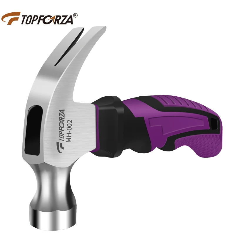 

Topforza Mini Claw Hammer Carbon Steel Nail Hammer Woodworking Construction Striking Non-slip Shockproof Hammer Home use Tools