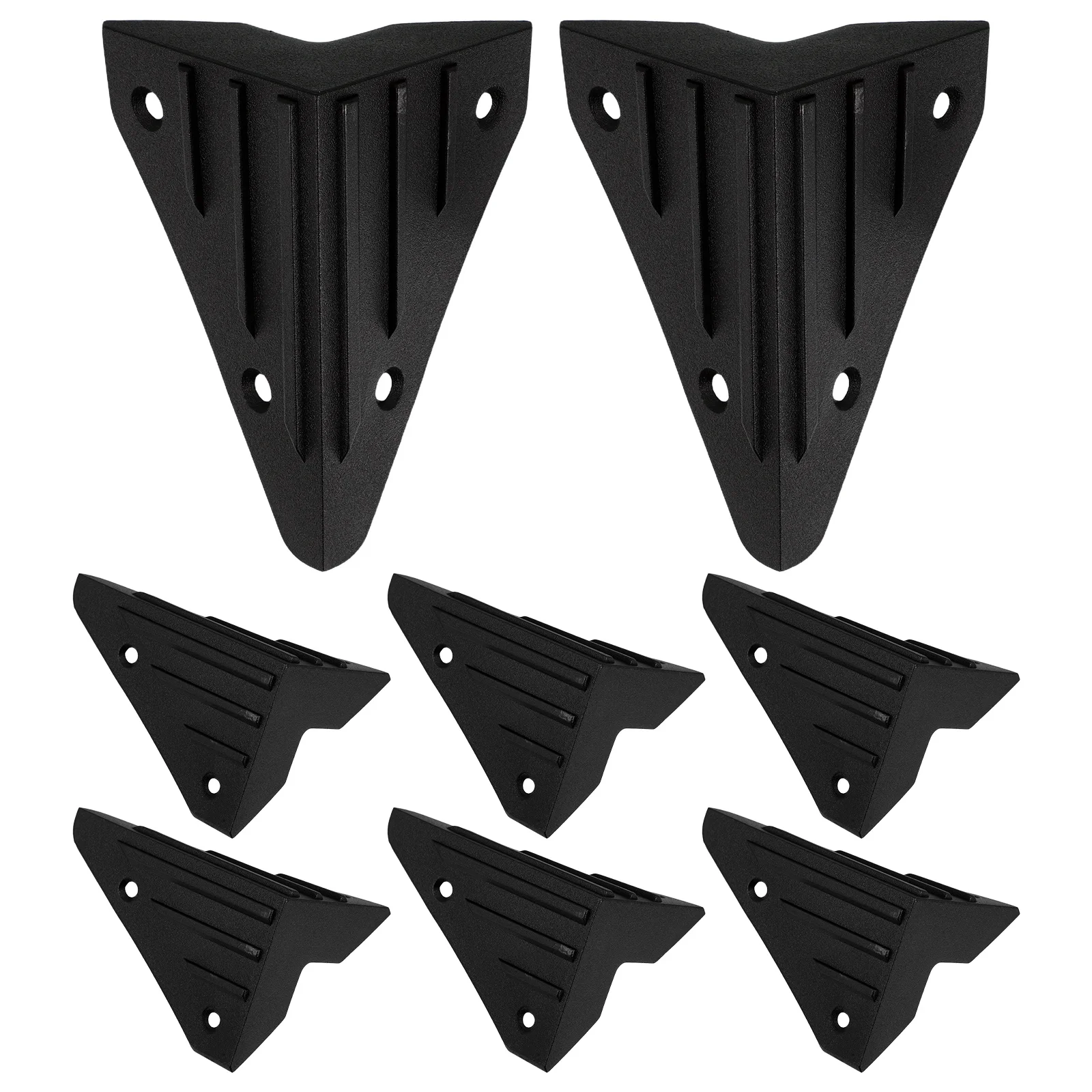 

8 pcs Speaker Accessories Plastic Corner Protectors Right Angle Design Stage Speakers Protection Vintage Decorative Safeguard