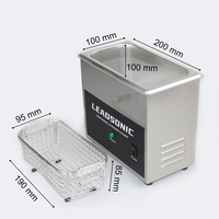 2L Ultrasonic Bath 60W with Metal Basket SUS304 Tank Use For Jewelry Glasses Coins Manicure Tools Ultrasound Clean 110V or 220V