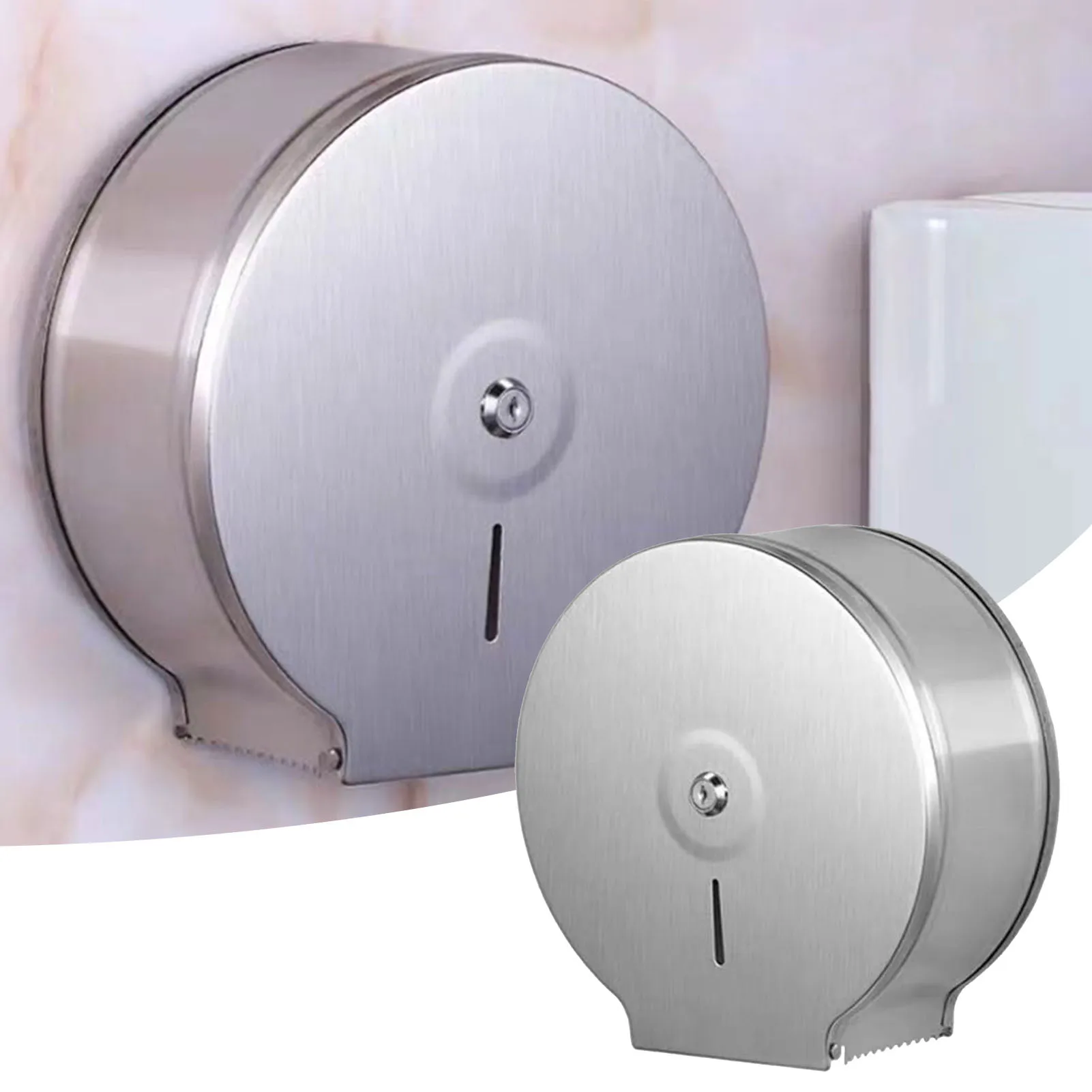 

Paper Towel Holder Stainless Steel Satin Finish Waterproof Toilet Paper Holders Tissue Dispenser For Home Hotel