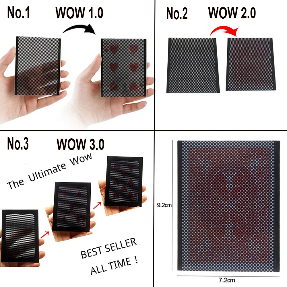 WOW 1.0 2.0 3.0 versione Close Up Street Magic Tricks giocattoli puntelli all'ingrosso e al dettaglio Trucos De Magia Magica Profissional Palco
