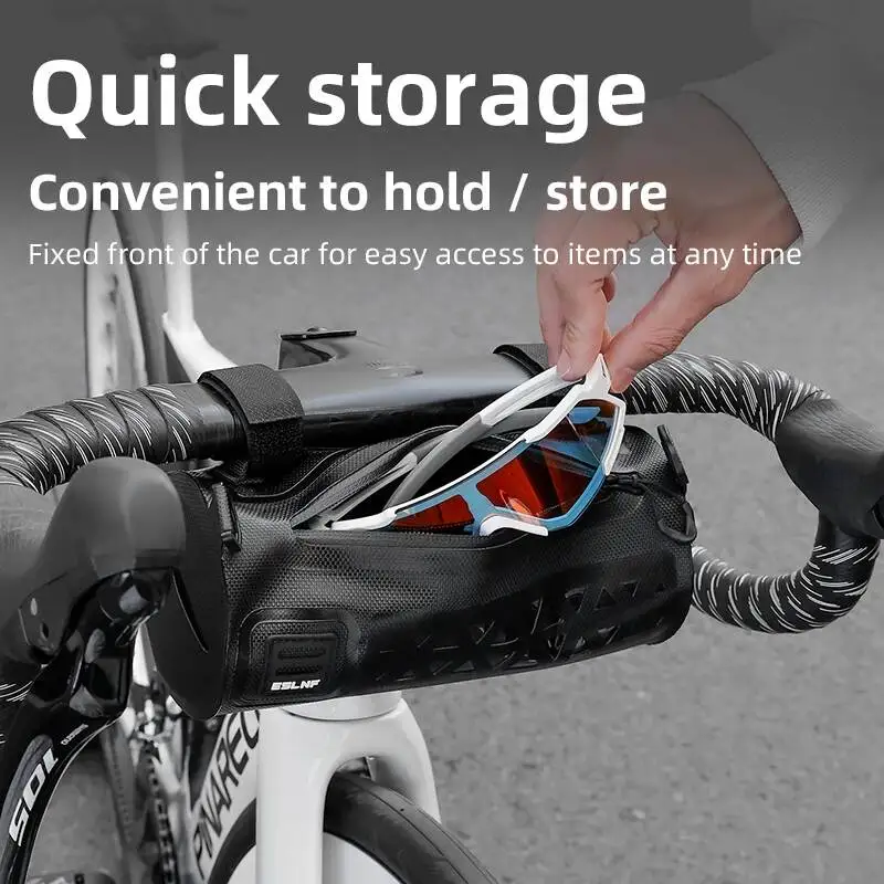 ESLNF Capacity Strap Bag For Pannier With Shoulder Storage Handlebar Front Bicycle Road Cycling Large MTB Bike