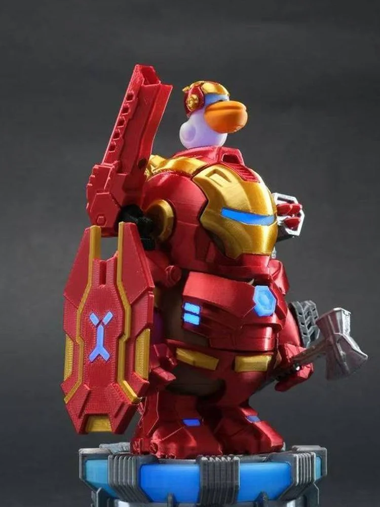 Kreskówkowy Żelazny Kapibara Bohater Magnetyczny Mecha Zbroja Figurki Akcji Spider-Man Kapibara Anime Kreatywne Zabawki Prezent Niespodzianka Kolekcjonerski — 2