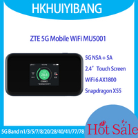 Unlocked ZTE 5G Wireless Router MU5001 WiFi 6 AX1800 5G NSA SA Mobile Hotspot 5G Modem With 2.4\