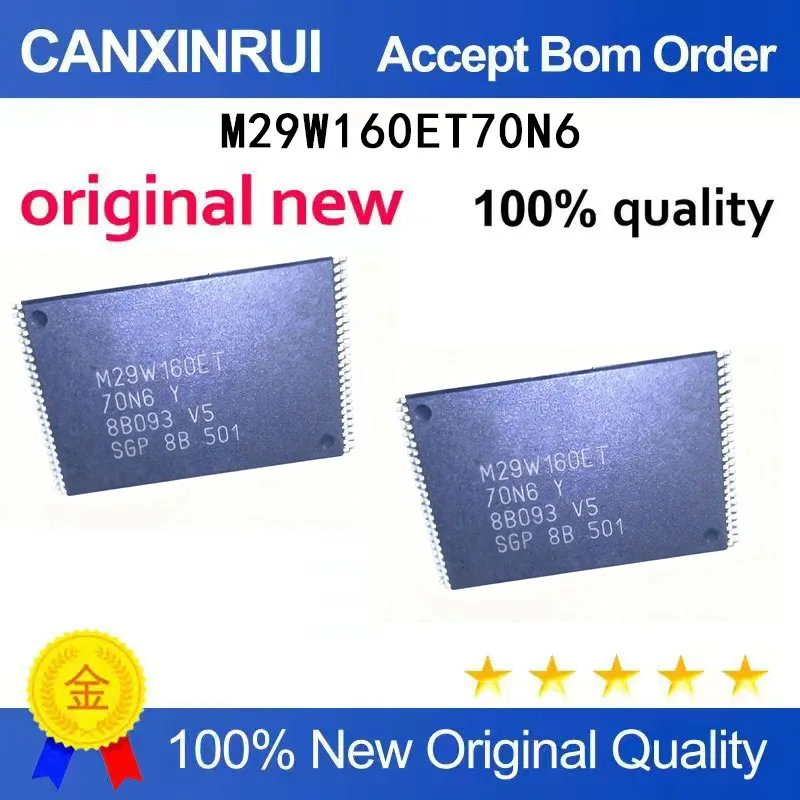 

(5-100 Pieces) M29W160ET70N6 M29W160ET-70N6 TSSOP48 brand new