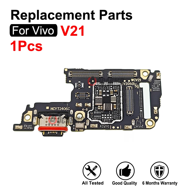 

Для Vivo V21 зарядный порт, док-станция для зарядного устройства и подключение основной платы, гибкий кабель, включение и выключение, гибкие запасные части для ремонта