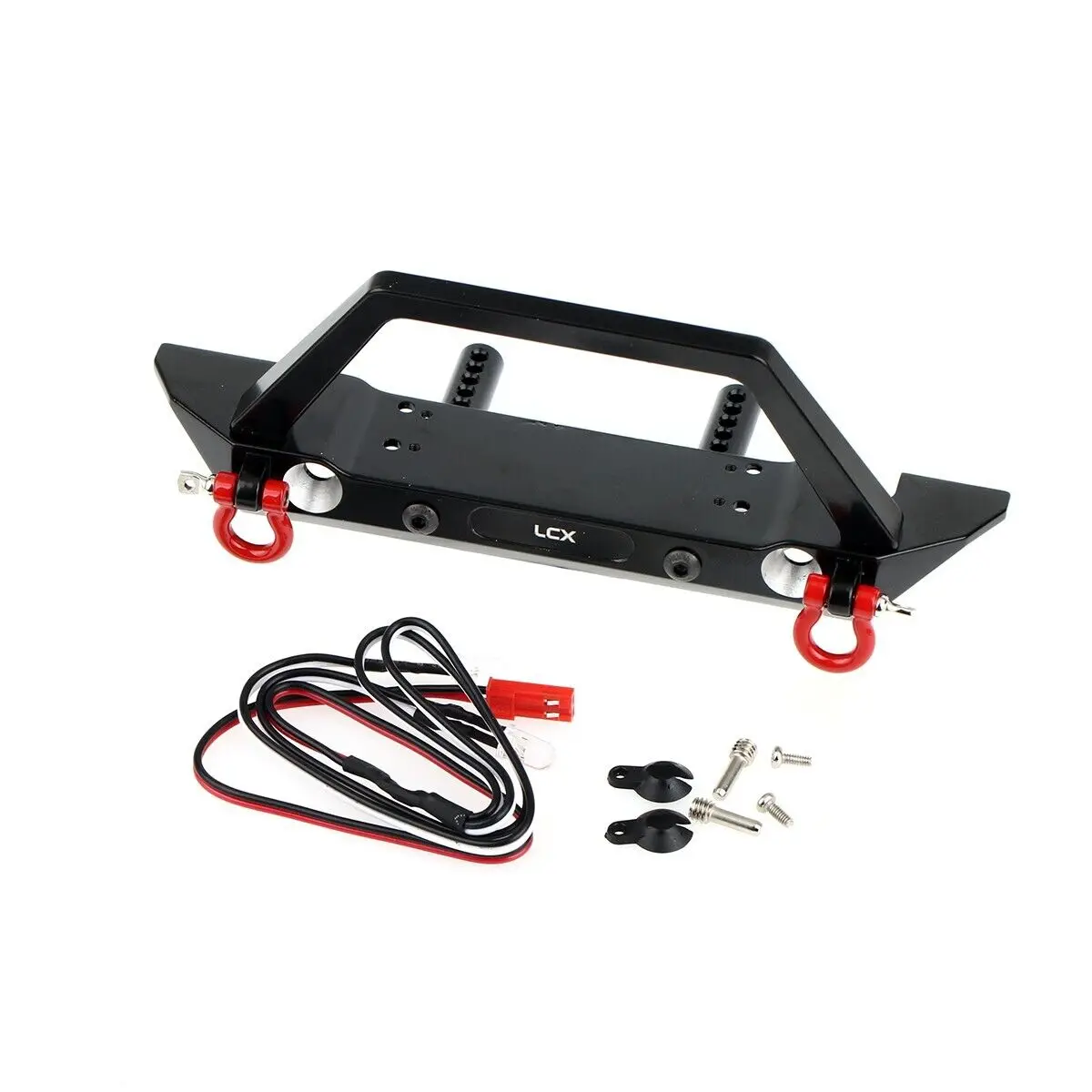 

LCX Racing 1/10 RC Crawler Aluminum Front Bumper for Traxxas TRX4 TRX6 Axial SCX10 II III PRO Gen8 Upgrades Parts Accessories