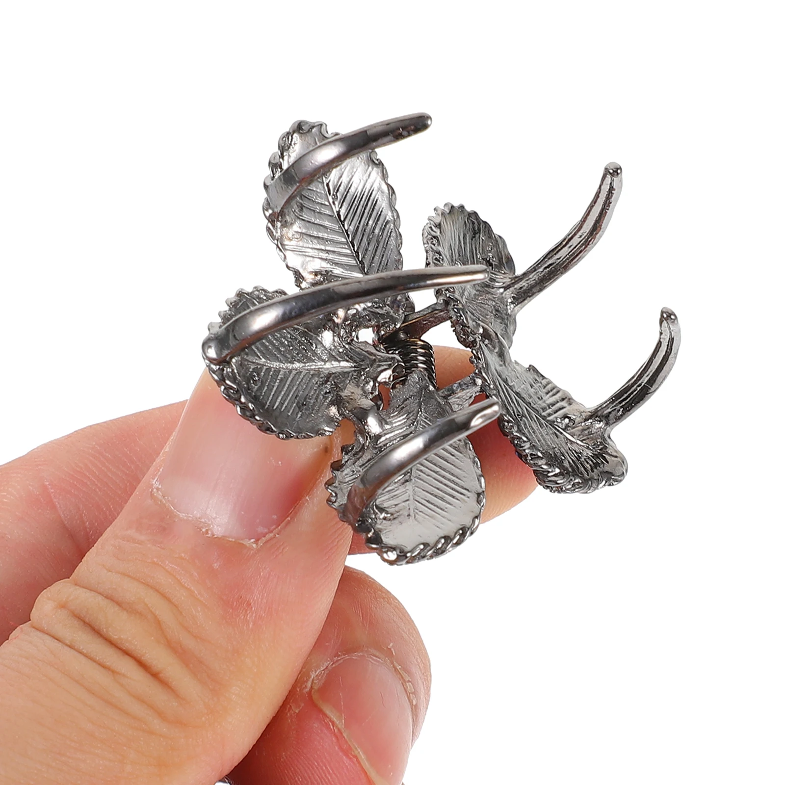 

Rhinestone Claw Clip For Women Ponytail Holder Bun Accessory Flower Design Long Clips Fastening Tool Fine Hair Friendly