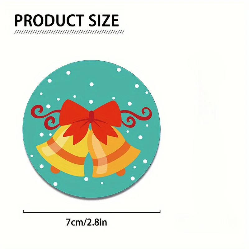 2-Pack Christmas Bell Design EVA Car Cup Holder Coasters, 2.75