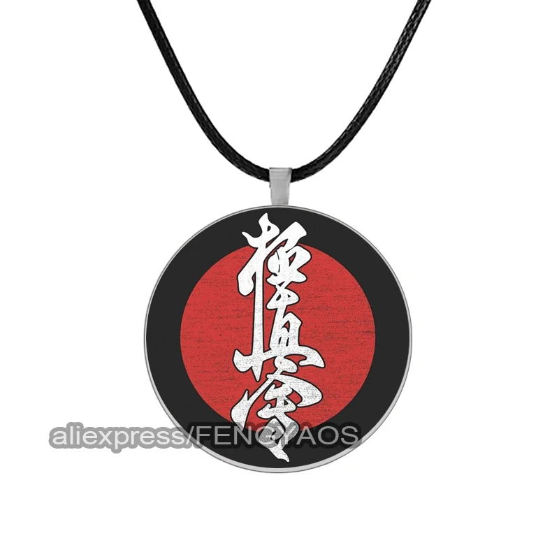 Oyama Kyokushin Karate Necklace for Men Accessories for Men Cool Kung Fu Rope Necklace Gift for Boy