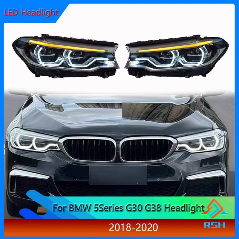 

For BMW 5 Series G30 G38 Headlight Assembly 2018-2020 Modification With High-End LED Spoon Daytime Running Light Accessories