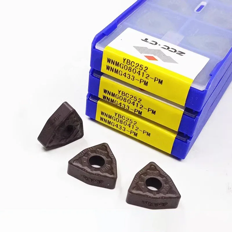

WNMG080412 PM DM DR ADF TC YBC251 YBC252 YBM153 YBM253 YBG205 YBG202 Turning Carbide insert Lathe Cutter Tool Turning Insert