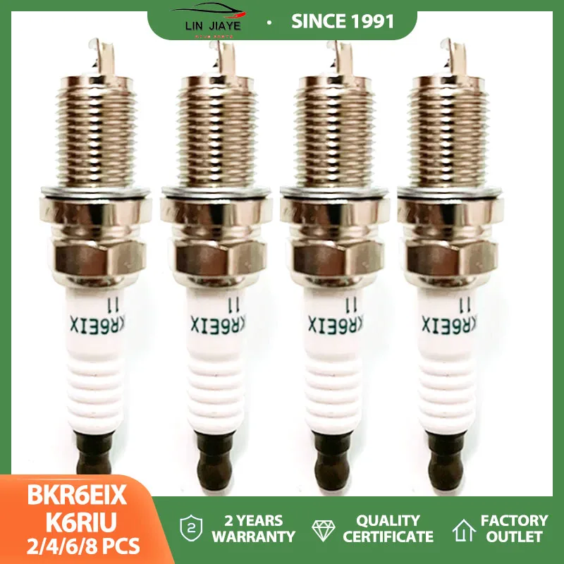 Iridium Spark Plug - BKR6EIX, K6RIU Spark Plugs Replacement for 2011-2015 Chevy Cruze, 2012-2017 Chevy Sonic