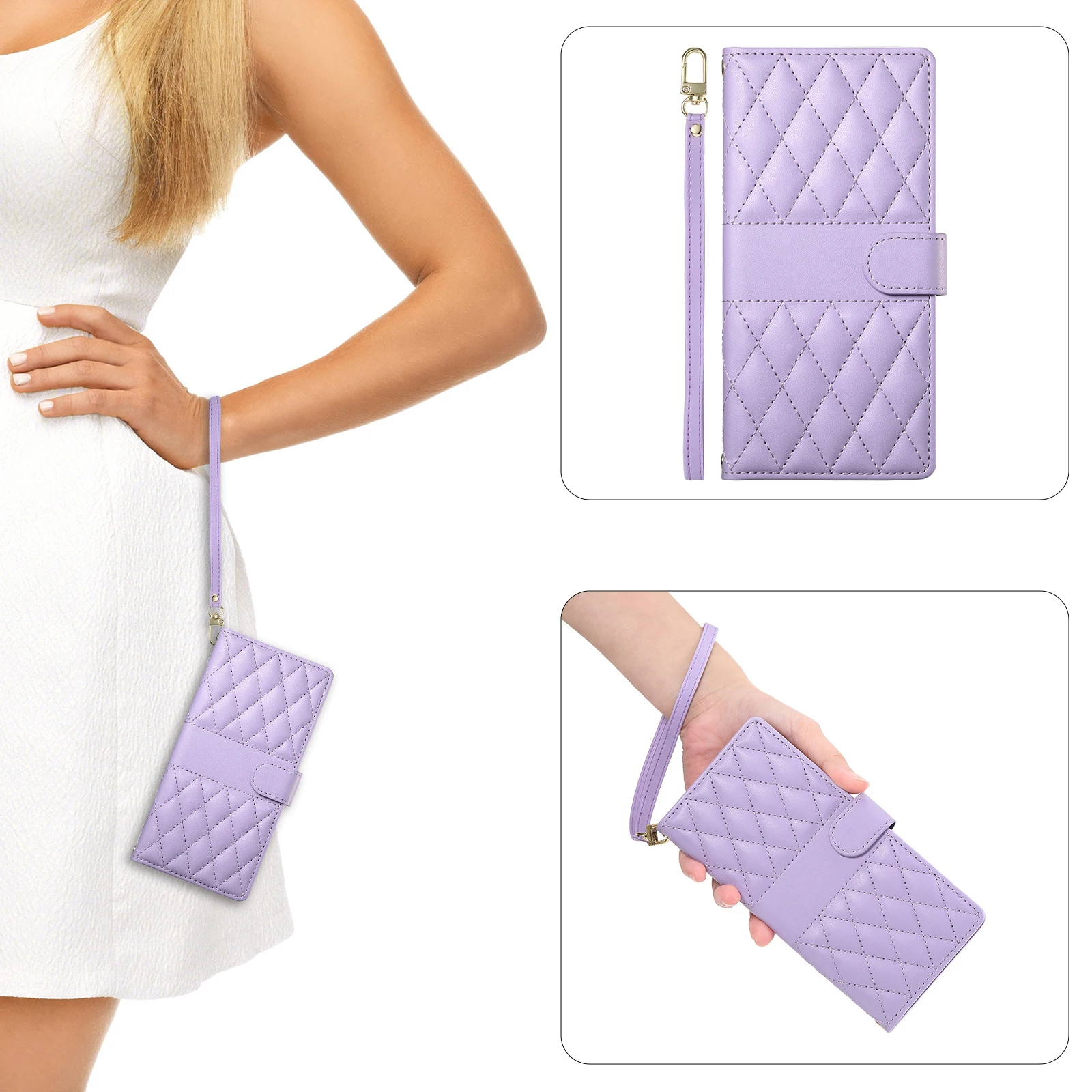 حافظة جلدية طويلة الحبل لهاتف جوجل بيكسل 10 9 برو XL 9A 8 8A 7A 7 Pro محفظة حامل بطاقة جيب غطاء الهاتف Coque Etui