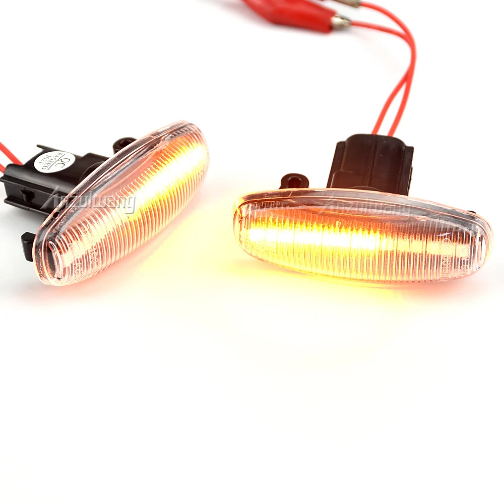 Clignotant latéral dynamique à LED pour Toyota Yadditif Vios, clignotant séquentiel, 2014, 2015, 2016, 2017-2019, 1 paire