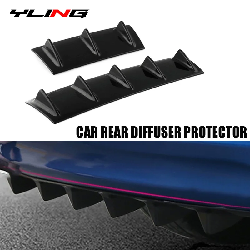 Car Rear Bumper Spoiler Diffuser Protector For Peugeot 206 207 Passat B6 B7 B8 BMW E46 E92 F20 Audi A4 Seat Ibiza Jeep Renegade