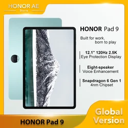 HONOR Pad 9 Tablet 12.1inches Screen Snapdragon 6 Gen 1 13MP Rear Camera 8300mAh Battery BT5.1 Eight speakers Global Version