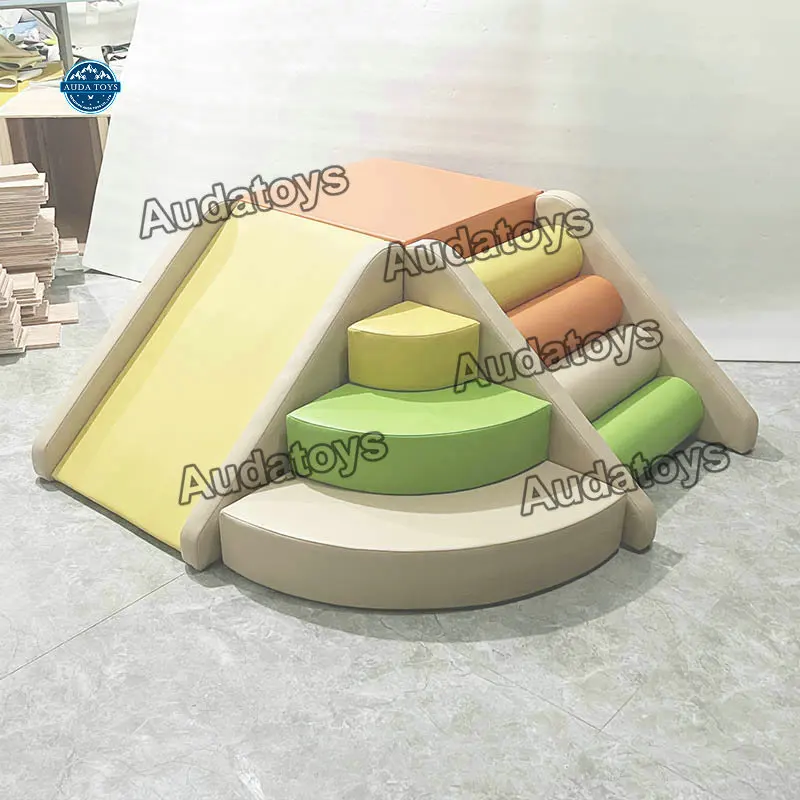Pastel Indoor Playground Equipment For Toddlers Soft Play Sets Made Of PVC & PE Foam 300kg Capacity 1-2 Passengers
