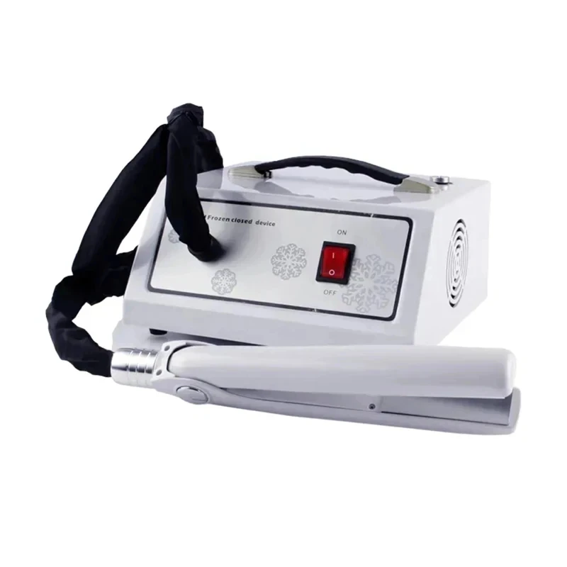 

Ice enclosed hair treatment appliance, iron hair styling machine, beauty salon, professional spa, determine hair treatments