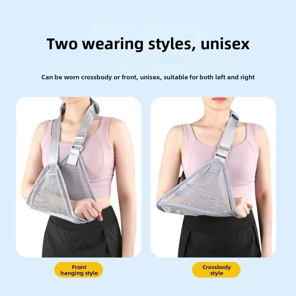 Adjustable Triangular Arm Sling Breathable Comfortable Shoulder Immobilizer Easy To Wear Thicken Shoulder Pad Forearm Brace