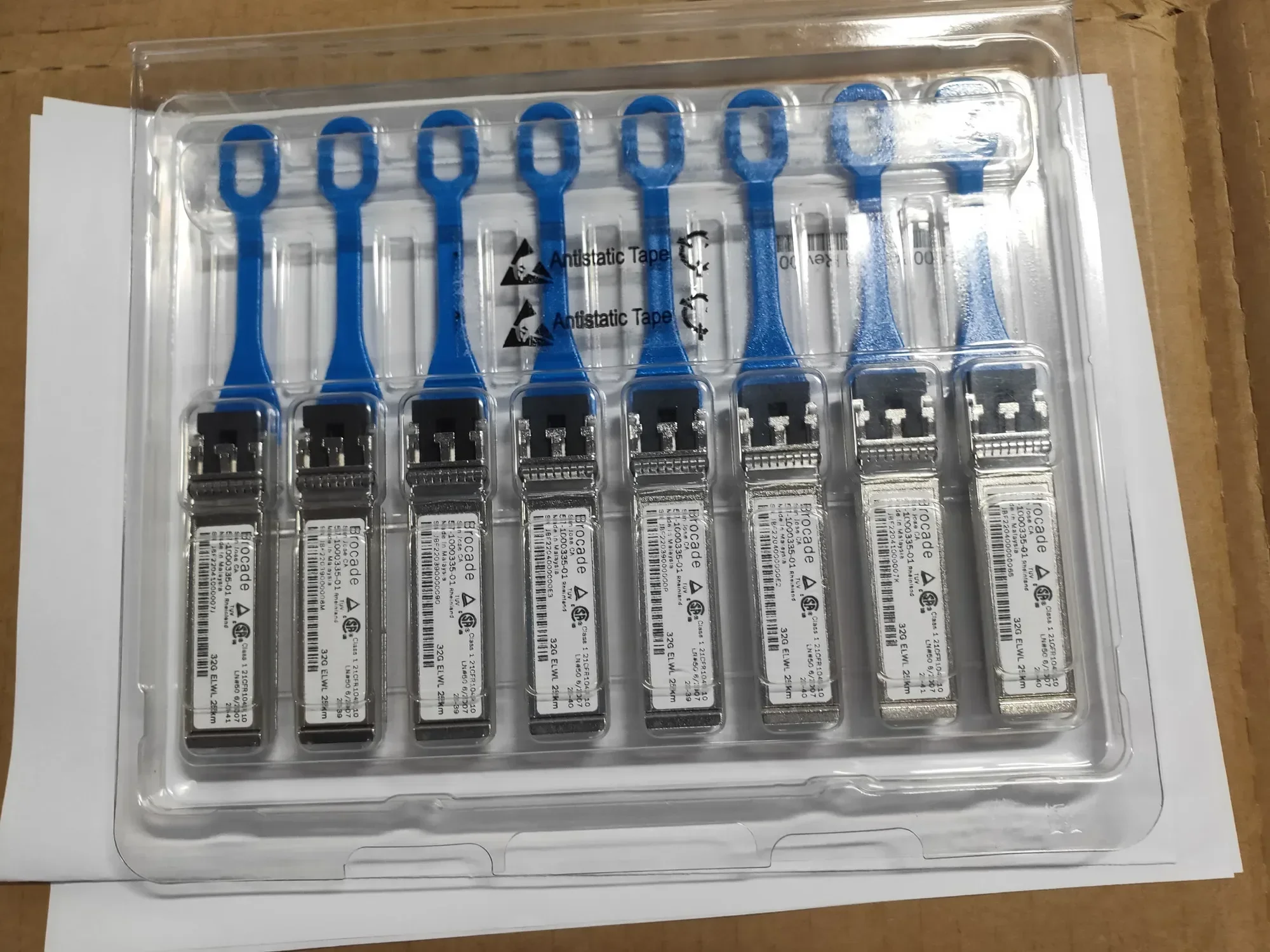 Brocade SFP 32G 25KM Single Mode Switch Module 57-1000335-01 XBR-000278 32GE LW 25KM 32GB Sfp Fiber Transceiver